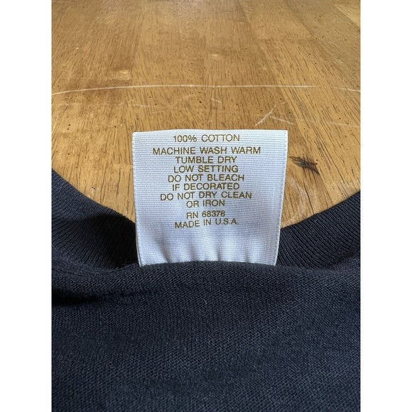 VTG Tennesse River Gold Eagle Black T-Shirt Single Stitch Made in USA 2XL NOS - Picture 6 of 6